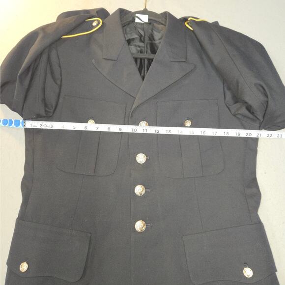 De Rossi & Son Army Blue 450 Mens Size 38RC Dress Uniform Jacket Coat Wool Blend - Picture 9 of 14
